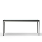 USM Haller table pearl gray white laminate (T59)